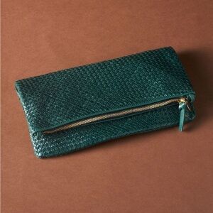 Clare V. Foldover Clutch in green